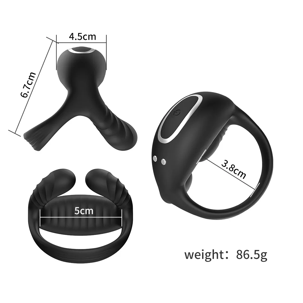 Remote Control Testicle Vibrating Ring Pleasure & Health — photo 3