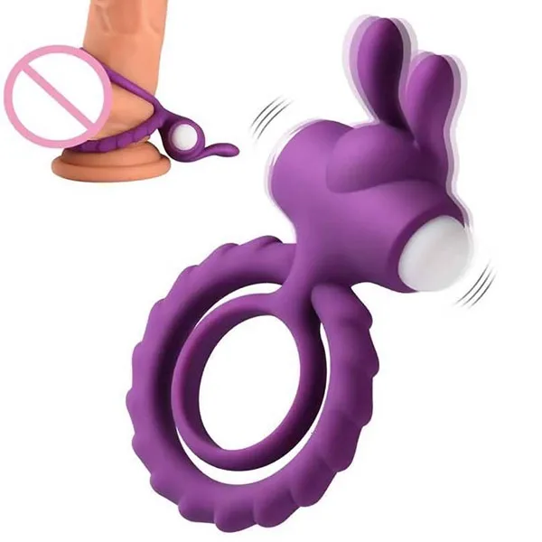 Oh Rabbit Love Ring Vibrator Dual Pleasure Enhance — photo 2
