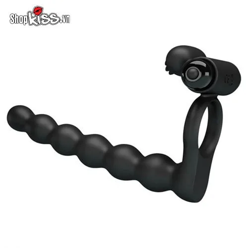 Prettylove Hercules Penis III 3-in-1 Silicone Anal Stimulator Ring — photo 3