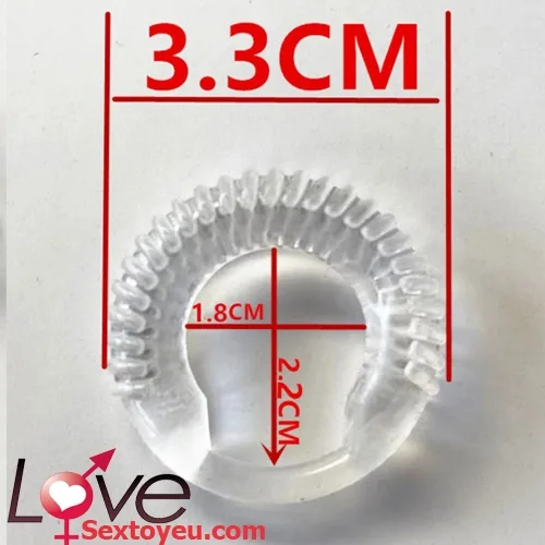 Silicone + ABS Penis Ring with Beads Spikes Waterproof Enhancer — photo 2