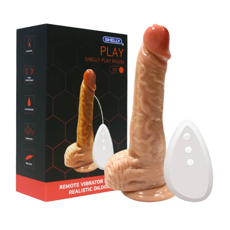 Wall-Mount Dildo Shelly Play Raven Multi-Mode Vibrator