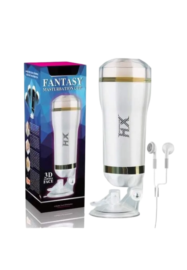 Wall Mount Rumble Silicone Vibrating Oral Masturbator