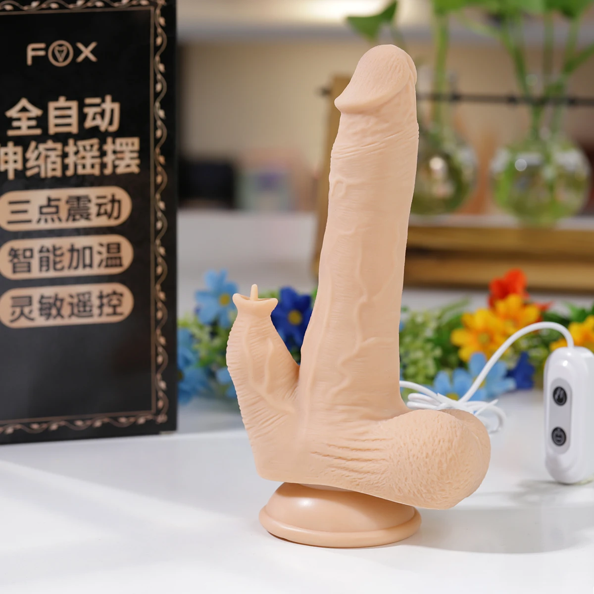 Weyes Fox D10 Heated Silicone Vibrator with Dual Stimulators — photo 7