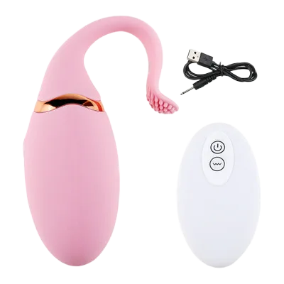 Whale Shape Powerful 10 Mode Silicone Vibrating Egg Toy