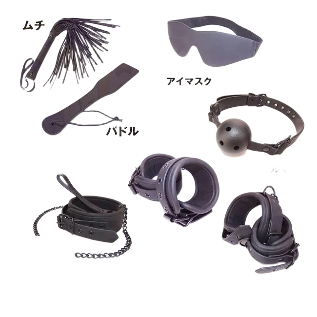 Wild One Starter Kit BDSM 7pcs Leather Restraints Japan