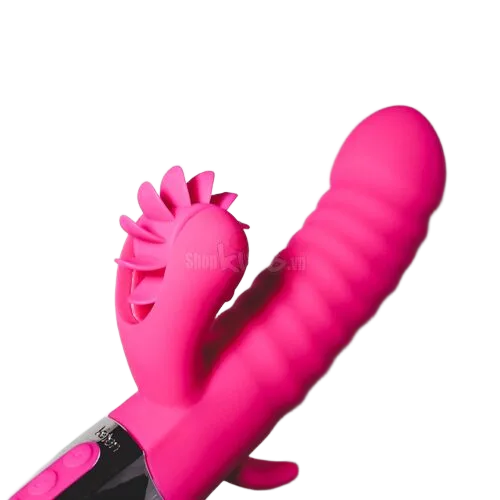 Windmil Heated Vibrating Licking Silicone Dildo