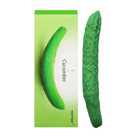 Wiston Cucumber G-Spot Silicone Vibrator 10 Speed Powerful Massage Toy