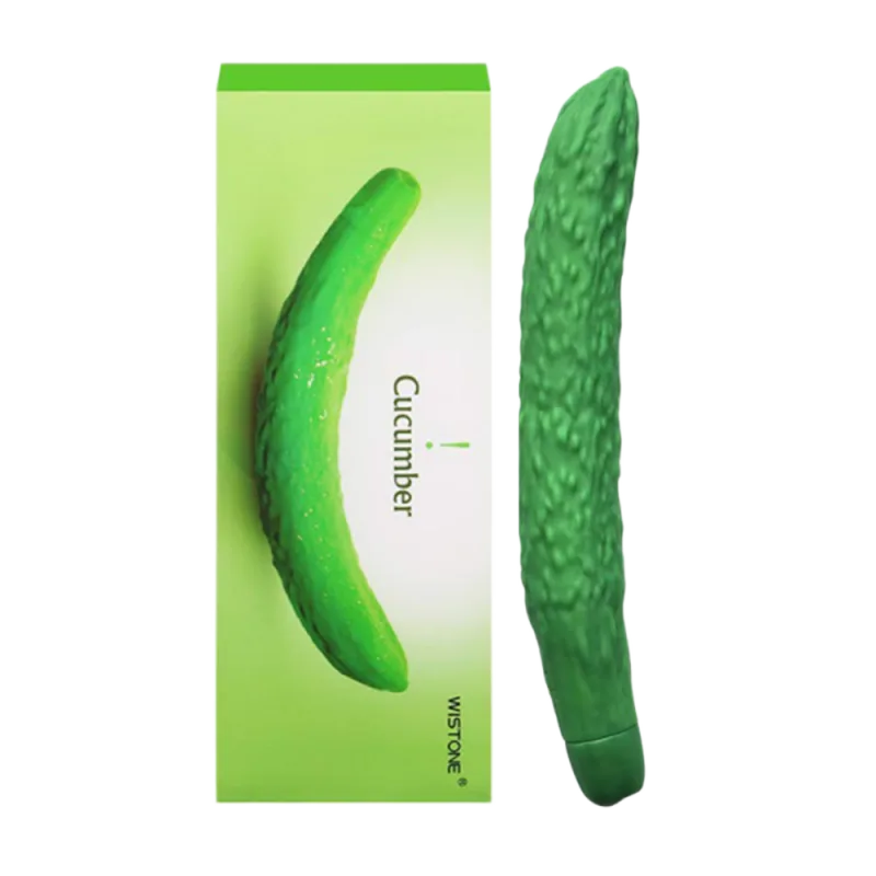 Wistone Cucumber Camouflaged Vibrating Realistic Dildo Toy