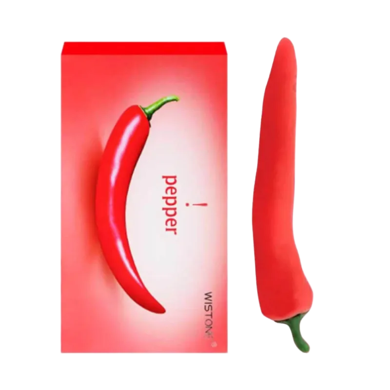 Wistone Pepper Chili Shaped Vibrating Realistic Dildo