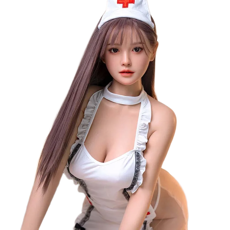 WM 159cm Full Silicone Nurse Sexy Realistic Love Doll Head Included