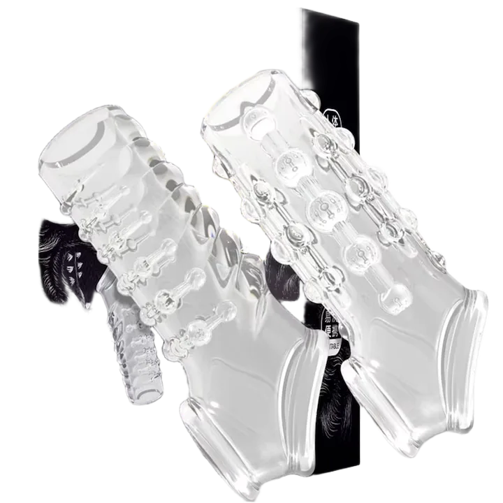 Wolf Tooth Condom Set 2 Pcs Textured Sensation Booster