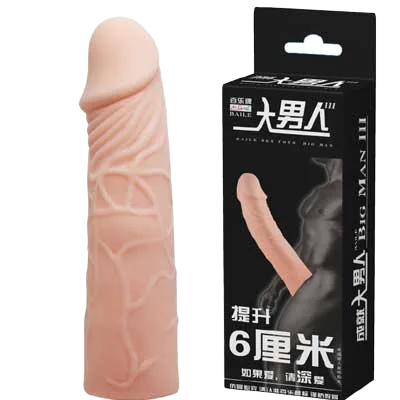 WOLFTOOTH Sleeve 6cm Extension Condom - Soft & Veined Texture