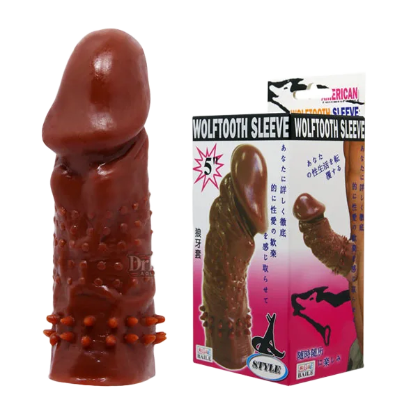 Wolftooth Spiked Sleeve Soft Silicone Condom Size Enhancer