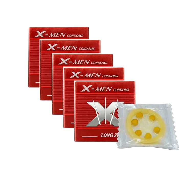 X-men 6 Beaded Condoms Delay Pleasure Safe Comfort