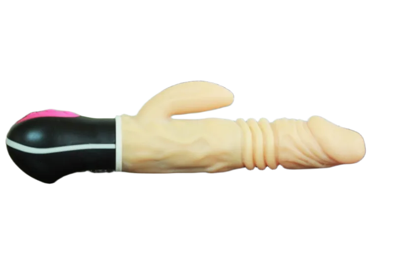 Xinlv 4in1 Warm Vibrating Silicone Dildo Thrusting Spinning