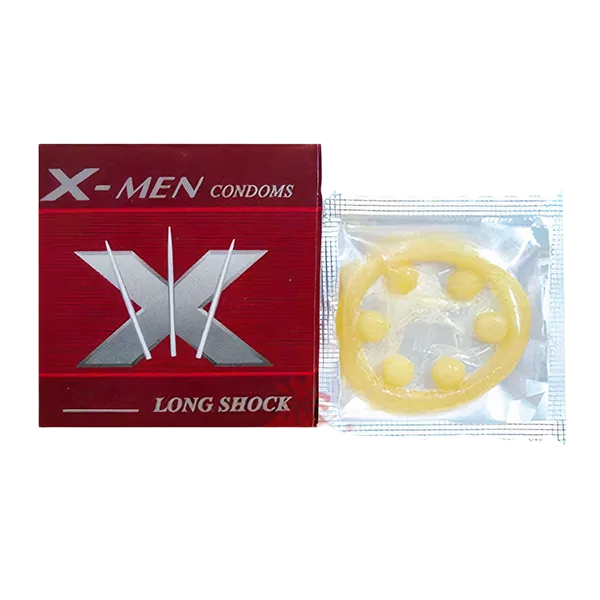 Xmen 6 Beads Large Condom Enhanced Pleasure & Longer Sex