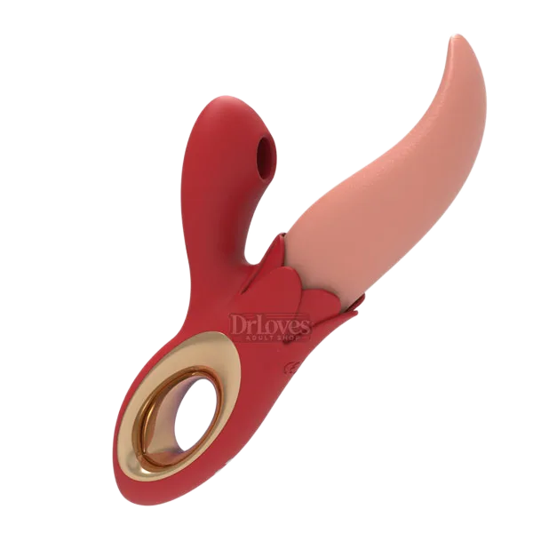 XXOO Soft Tongue Vibrating Dual Stimulator with Suction
