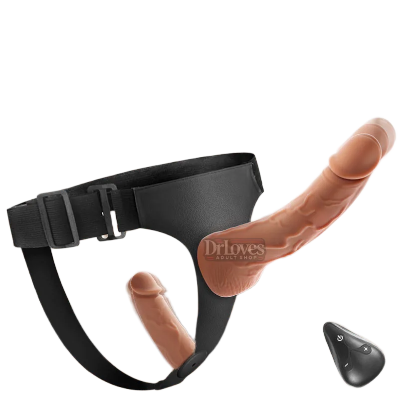 Yeain Double-Ended Remote Control Vibrating Penis Dildo