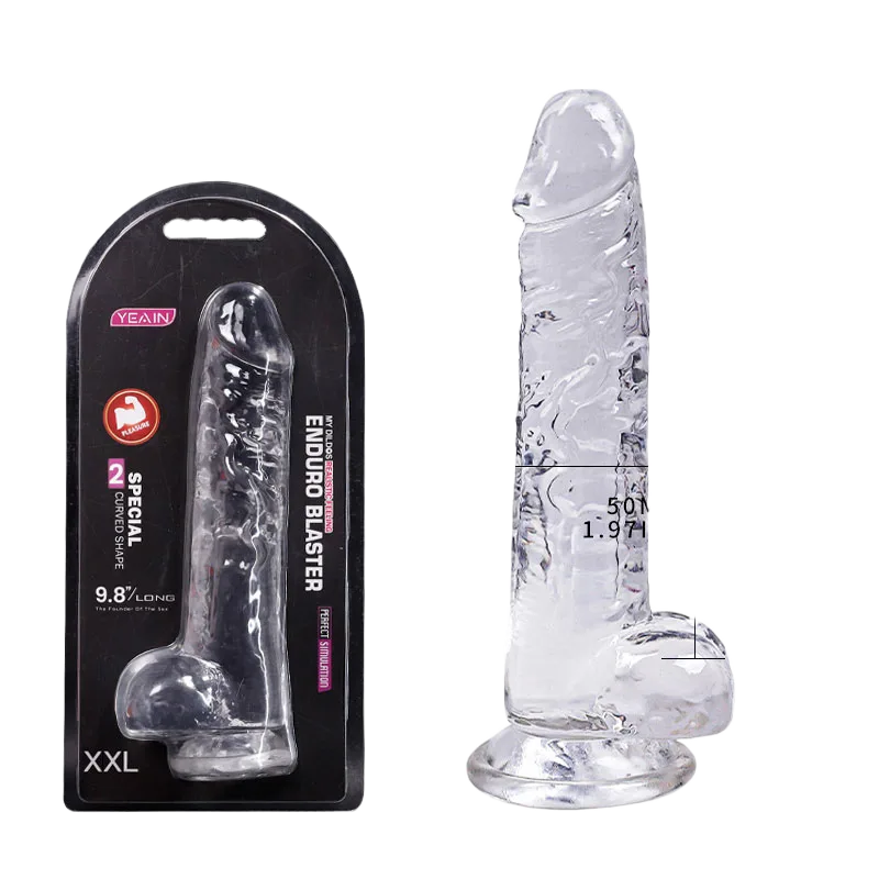 Yeain Enduro Blaster XXL Transparent Wall Mount Dildo