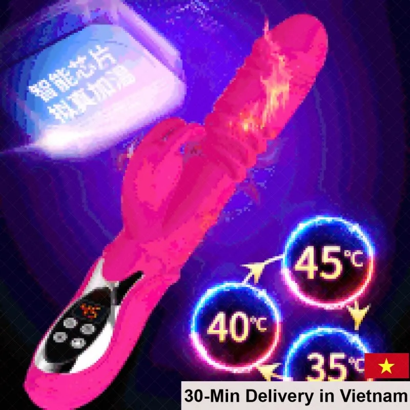 YeaIN Japan Heat Thrusting Vibrator 30-Speed Silicone SHP1367