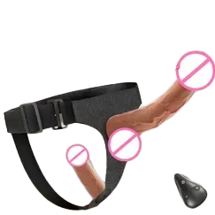 Yeain Les Dual-Action Vibrating Thrusting Realistic Dildo Toy