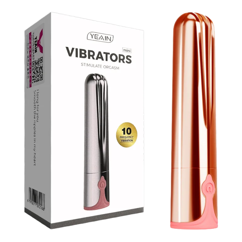 Yeain Mini Bullet Vibrator 10 Modes USB Rechargeable