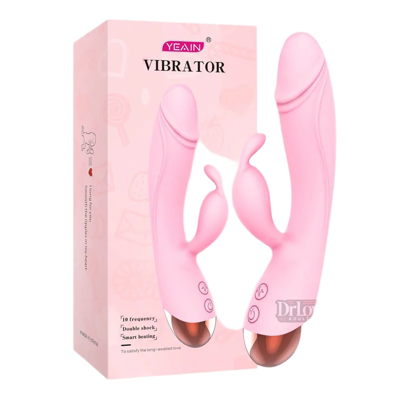 Yeain Rabbit Vibrator 10 Modes Heated Waterproof G-Spot Massage
