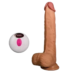 Yeain Remote Controlled Vibrating Soft Telescopic Dildo Pleasure