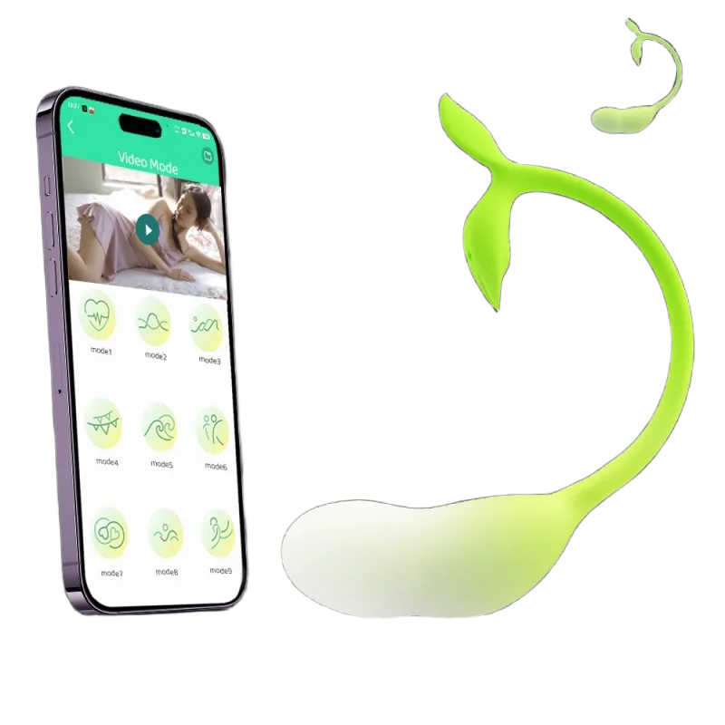 Yeain Spring Buds Green Germ Vibrating Egg App Controlled Toy