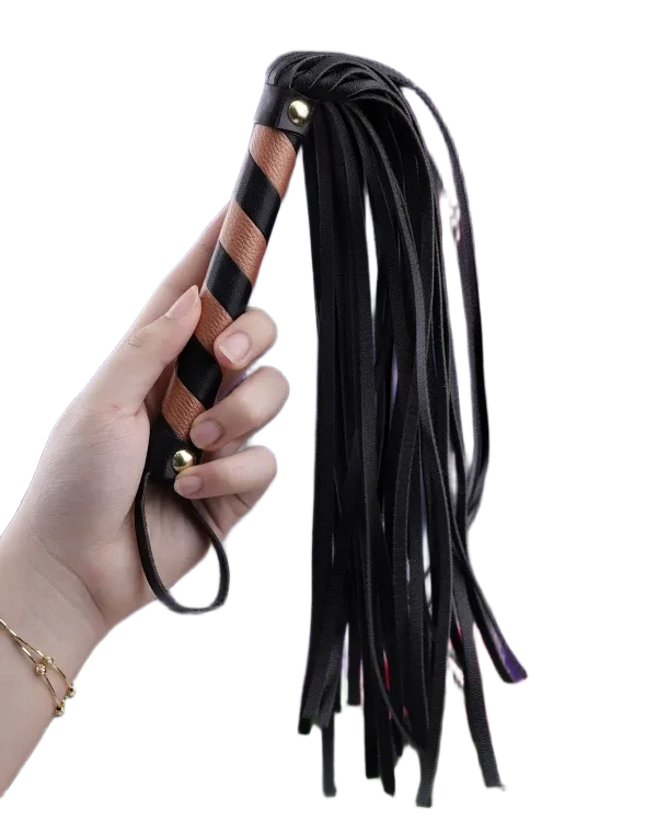 YEAIN TASSEL WHIP BDSM Leather Flogger for Spicy Play