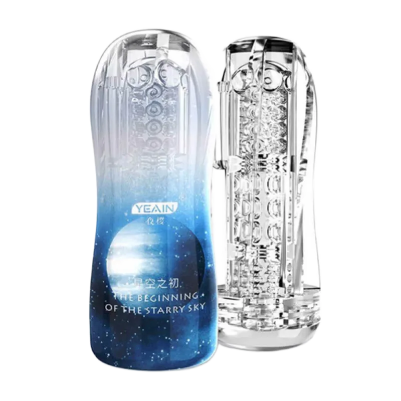Yeain Transparent Vibrating Realistic Male Masturbator
