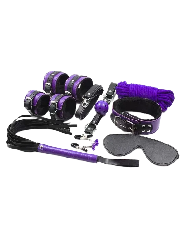 Yeain TZ-36 BDSM 8 Piece Bondage Set Erotic Restraint Kit