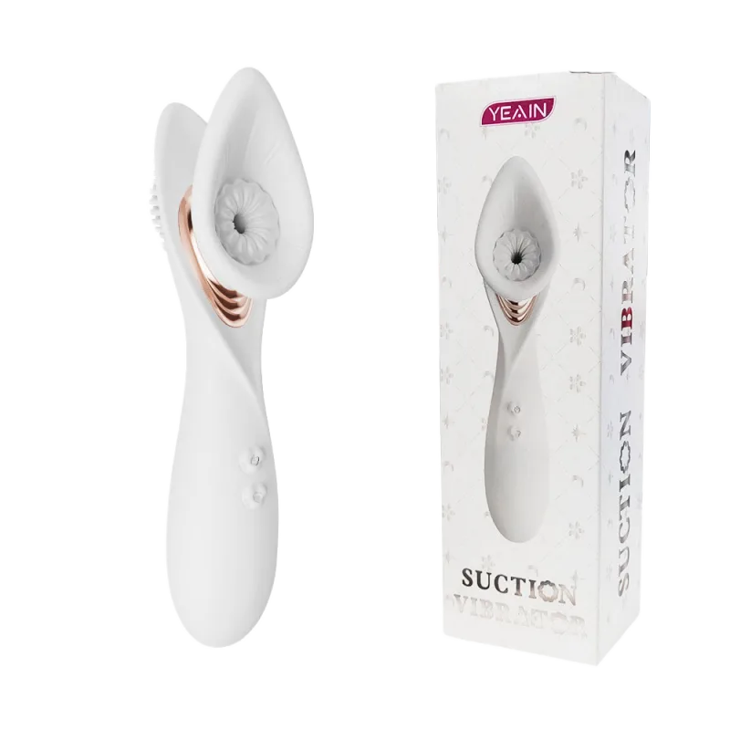 Yeain Vacuum Suction Vibrator 5 Modes Soft Silicone