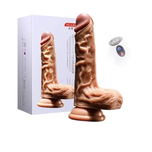 Yeain Warming Vibrating Spinning Remote-Controlled Silicone Dildo
