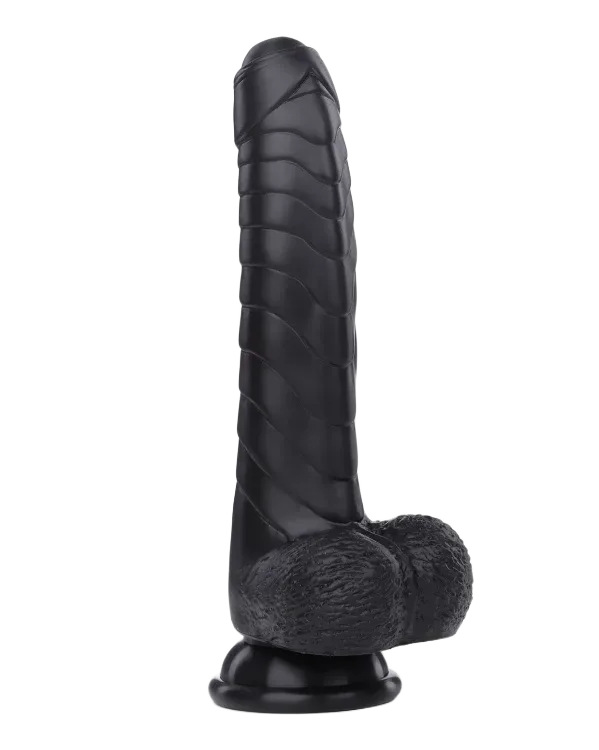 Yunman Wall-Mount Silicone Textured Vibrating Dildo for Solo Use