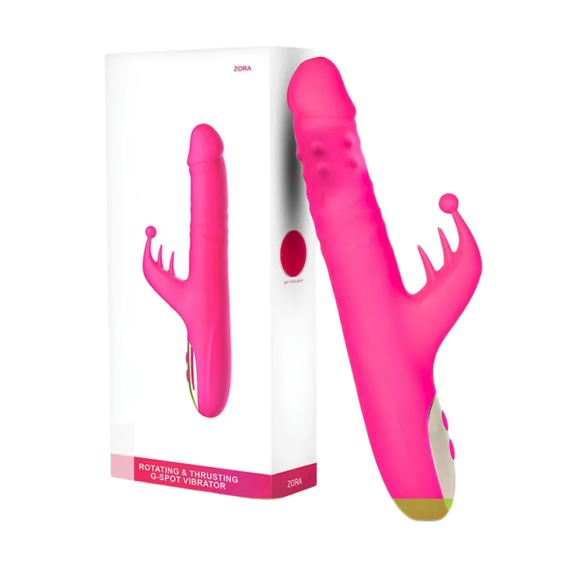 Zemalia Zora Heated Rotating Vibrating Silicone Dildo Female Toy